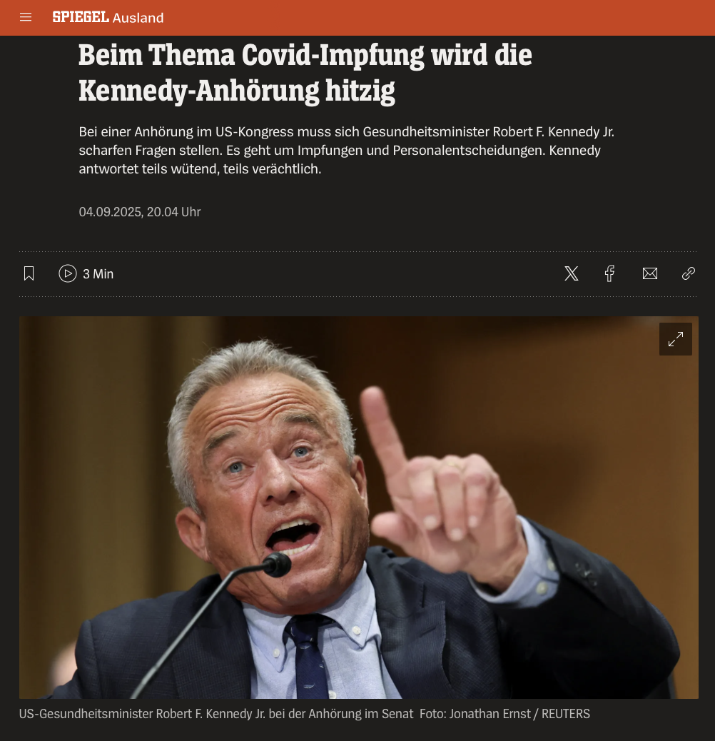 Robert F. Kennedy Jr.: Beim Thema Covid-Impfung wird die Anhörung im US-Senat hitzig